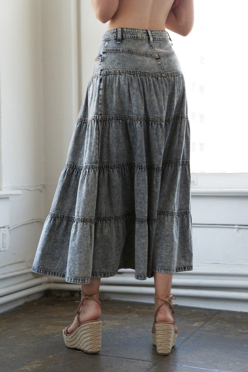 simple-statement-denim-midi-skirt Flying Tomato-Sophia's Style-2